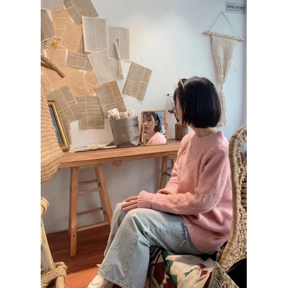 Áo len hoạ tiết thừng