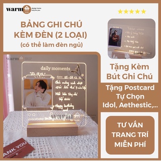[SẴN] Bảng Ghi Chú Trong Suốt Có Đèn Hot Tik Tok Phát Sáng Kèm Bút
