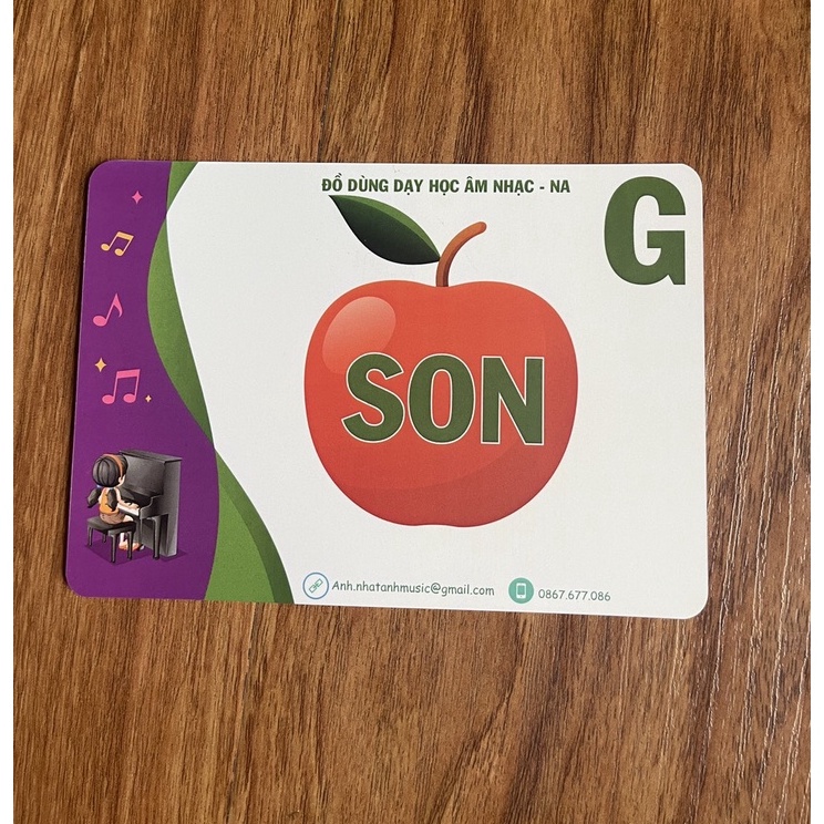Bộ Flashcard nốt nhạc khóa Fa và khóa Sol - 32 thẻ