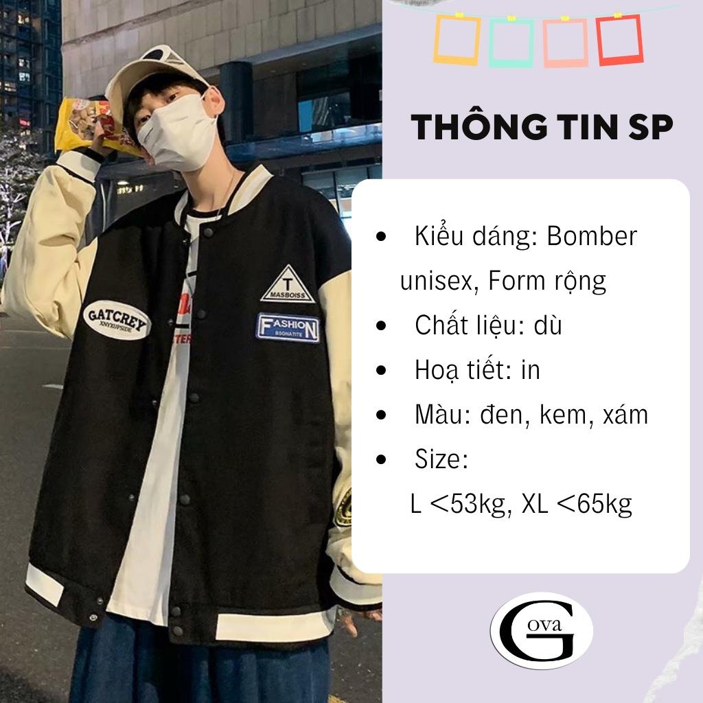 Áo Khoác Dù K.TOOALLAON 2 Lớp Form Rộng Nam Nữ Unisex, Áo Gió Bomber Bóng Chày Chống Nắng Ulzzang GOVA