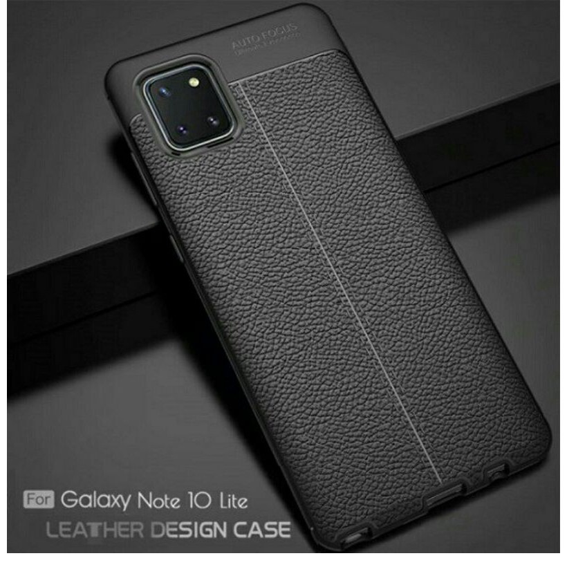 Ốp lưng dẻo Vân giả da Xiaomi Mi Note 10 Lite, 5G hiệu Auto Focus cao cấp