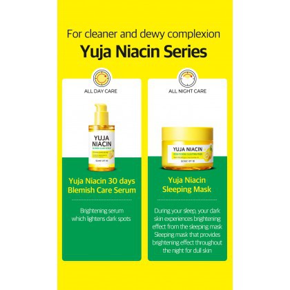 Combo 2 Sản Phẩm Dưỡng Trắng Sáng Da Some By Mi Yuja Niacin 30 Days (Serum + Mặt nạ ngủ)