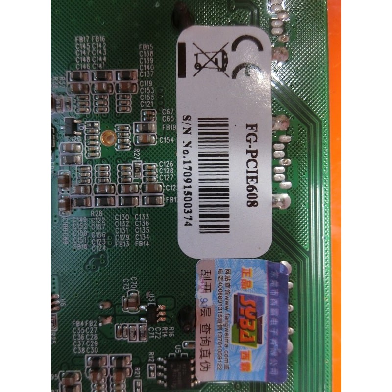 CARD FG-PCI-E608 1X TO 8 SATA 3 6GBPS SYBA FG-PCIE608 (SỐ LƯỢNG 8 CÁI). | BigBuy360 - bigbuy360.vn