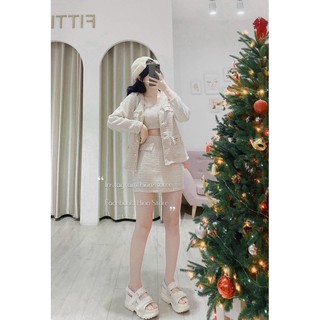 SET DẠ BA MÓN CHÂN VÁY (KÈM VIDEO HÌNH THẬT)