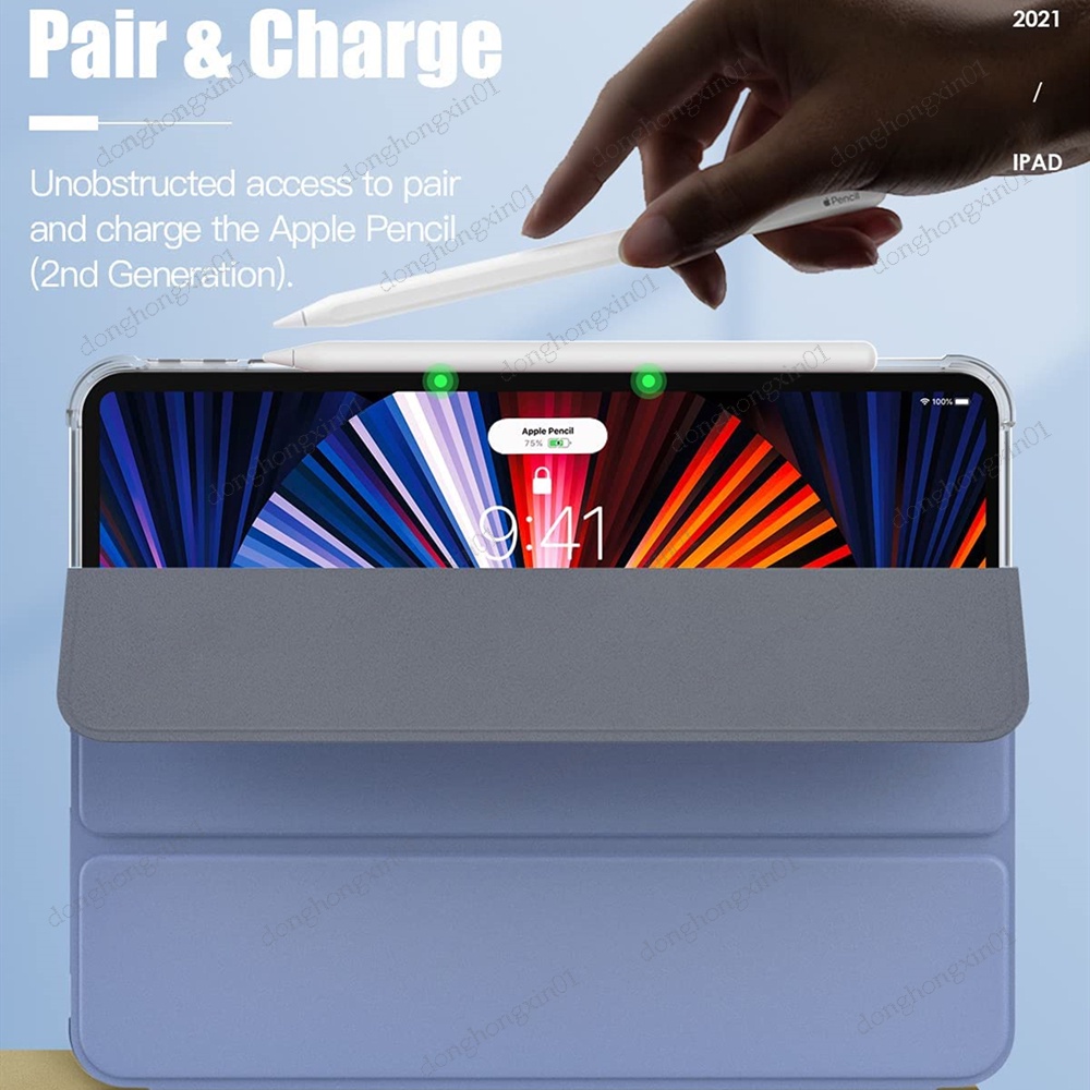 Bao Da Máy Tính Bảng Mềm Mỏng Có Ngăn Đựng Bút Cho iPad Air 5 Pro 11 / 10.5 / iPad 10.2 / 9.7 mini 6 / 5 / 4
