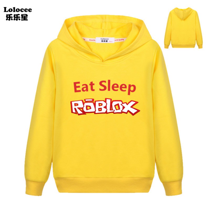 Áo Hoodies In Hình Game Eat Sleep Roblox Dành Cho Bé Trai