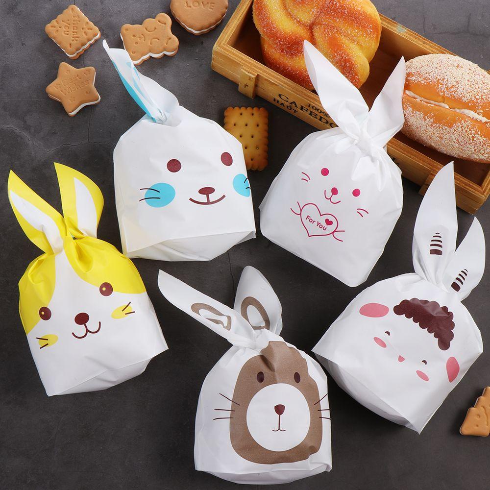 Bộ 10 Túi Đựng Bánh Quy Hình Thỏ Phục Sinh Dễ Thương