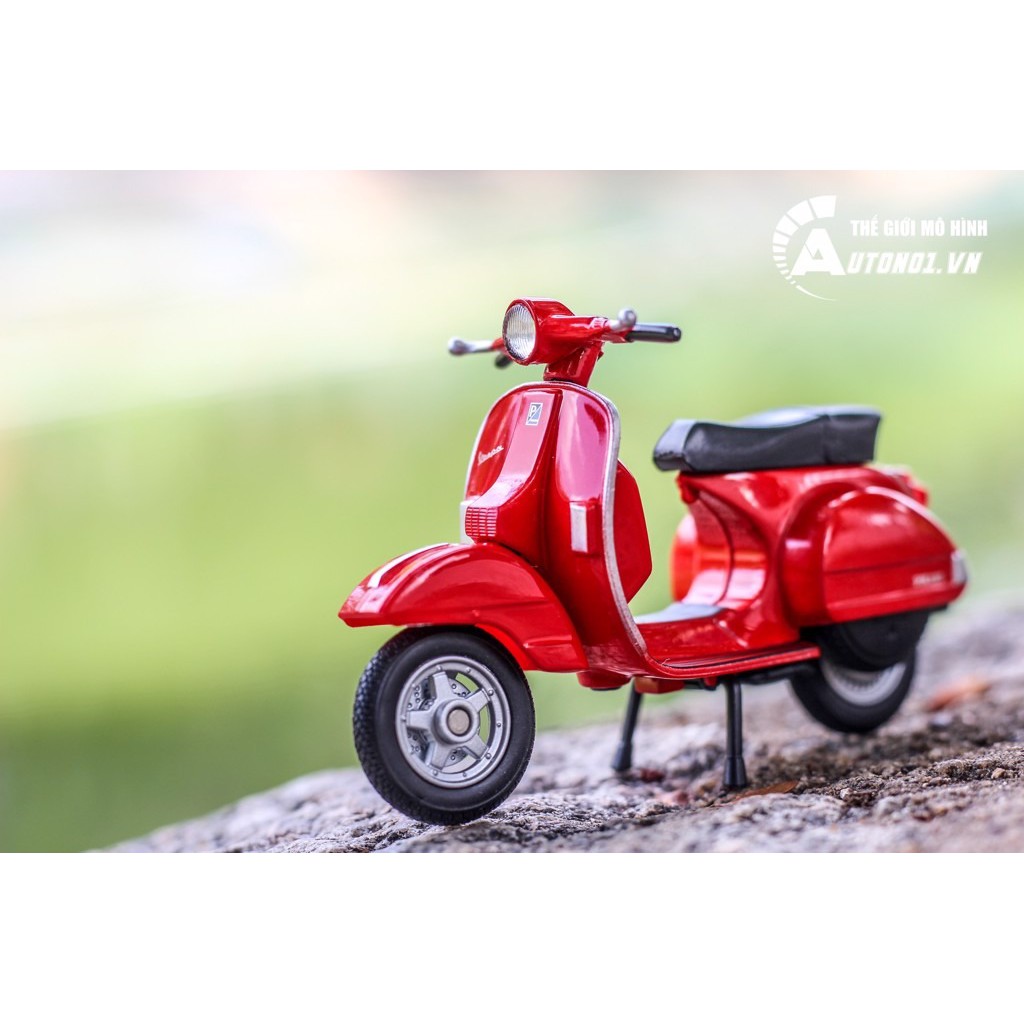 MÔ HÌNH XE VESPA PX 2016 RED 1:18 WELLY 7171B