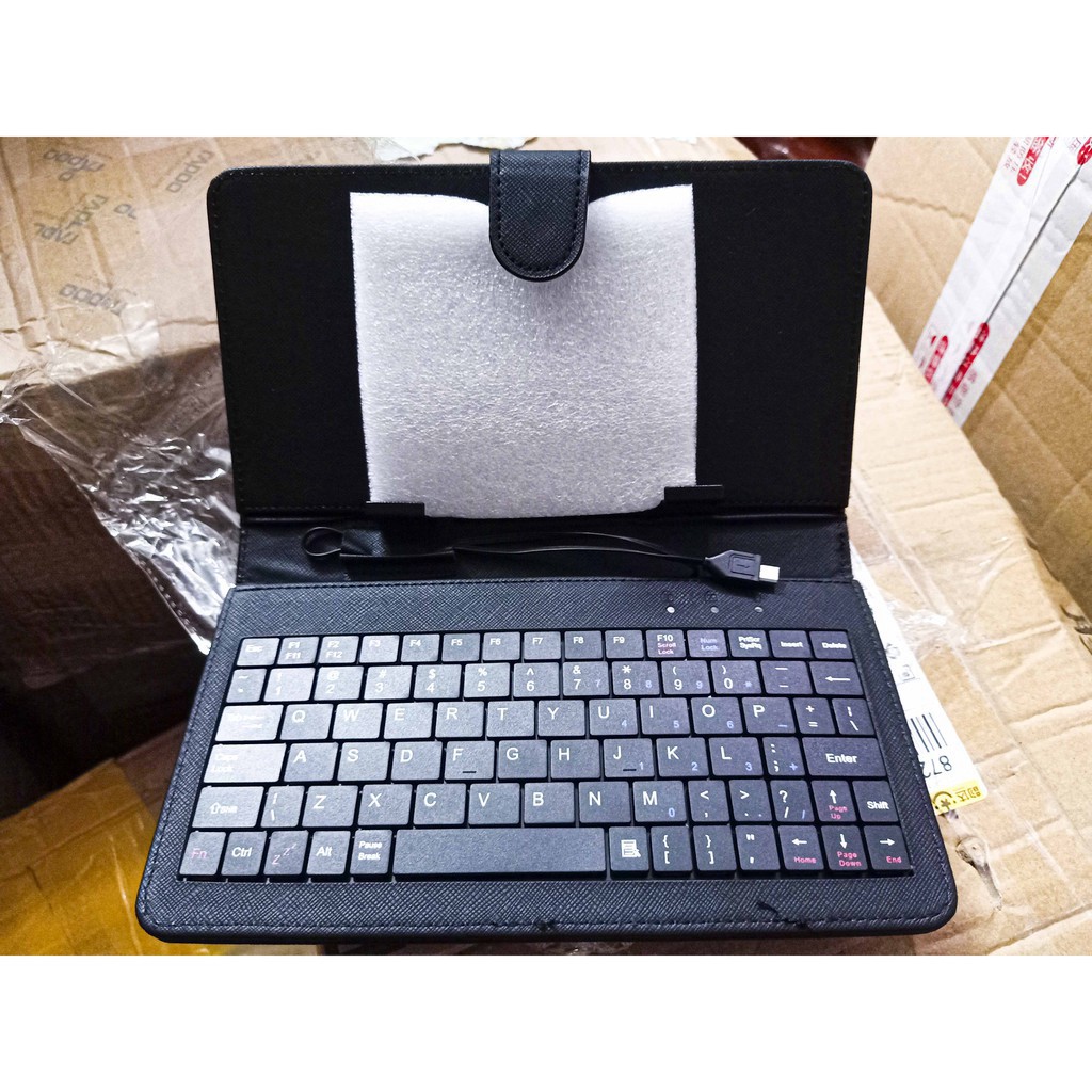 Bao Da Nắp Gập Kiêm Bàn Phím 7 Inch Cho Android dùng cho điện thoại / máy tính bảng từ 7 inch đổ xuống
