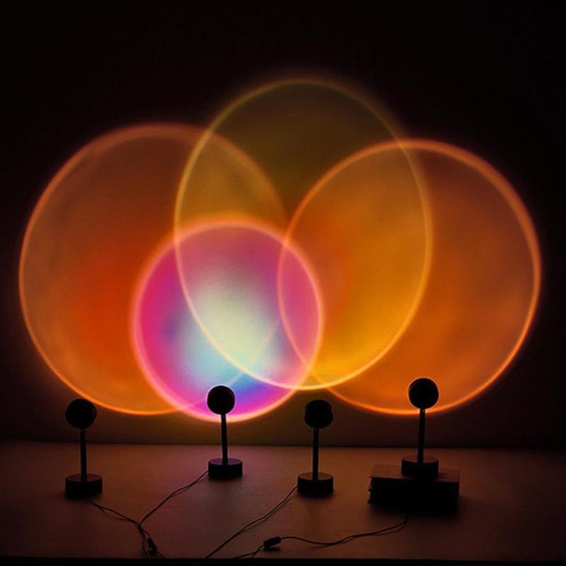 Đèn chiếu sáng màu cầu vồng k9n1 trang trí phòng khách