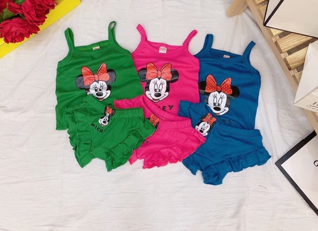 Set 2 dây chip Mickey cho bé gái