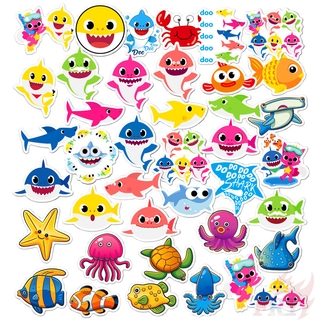 ❉ Sticker Hình Cá Mập 01 Xinh Xắn Dành Cho Bé ❉ Bộ 40 Hình Dán Thời Trang Dùng Trang Trí Ván Trượt, Laptop Hay Va Li
