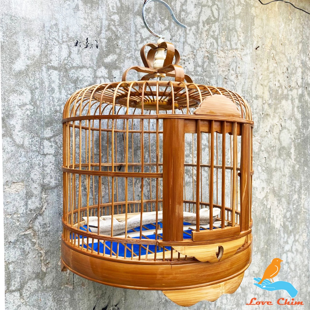 Lồng chim Cu Gáy chất liệu trúc già đẹp, Lồng nuôi chim cu gáy đẹp LOVECHIM