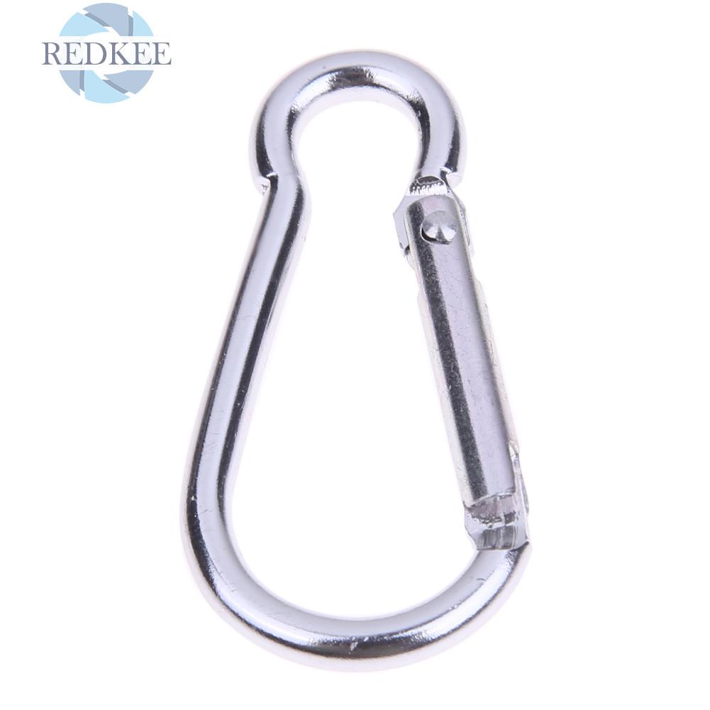 Set 20 móc khóa carabiner chất liệu nhôm màu bạc chất lượng cao