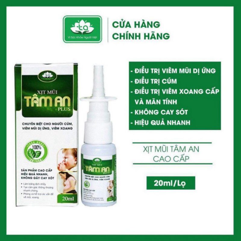 Xịt mũi Tâm An Plus