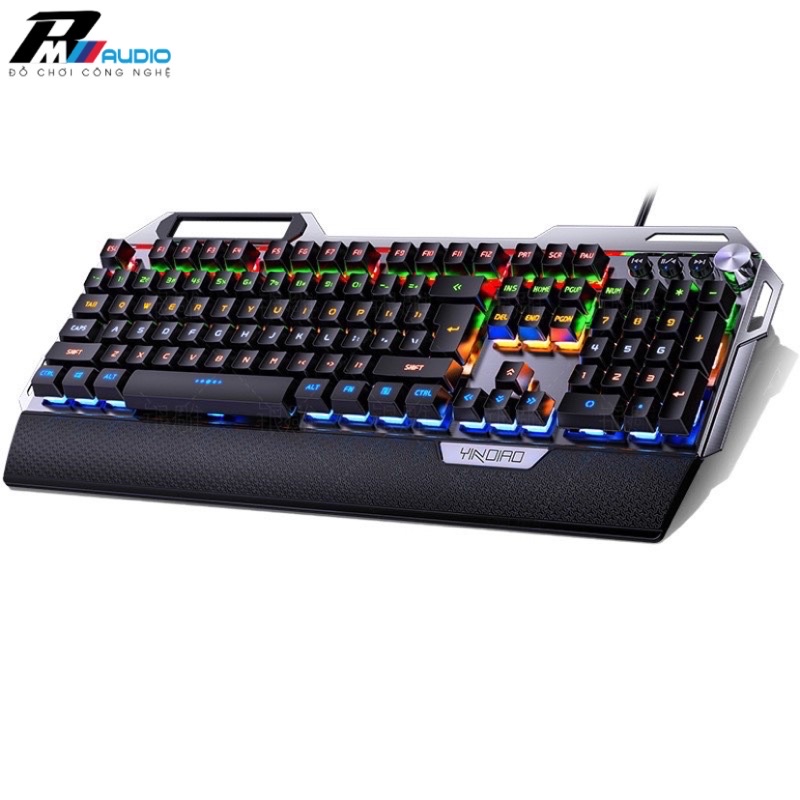 Bàn Phím Cơ Gaming K100 VÀ K100Pro Kèm Chuột Chơi Game G15 LED RGB 12 Chế Độ Bảo Hành Lỗi 1 Đổi 1
