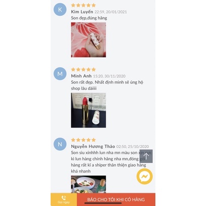 Son Gucci Rouge À Lèvres Voile Lipstick 25 Goldie Red Màu Đỏ cổ điển