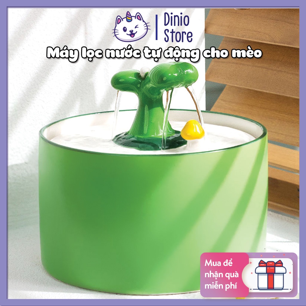 Máy lọc nước tự động cho mèo Máy uống nước tự động cho mèo cao cấp MewKit 1,5L