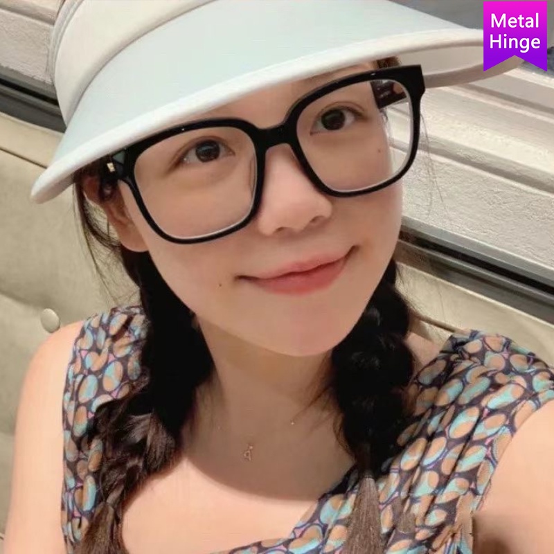 Mắt kính gọng vuông lớn phong cách retro Hàn Quốc 2021 mới thời trang