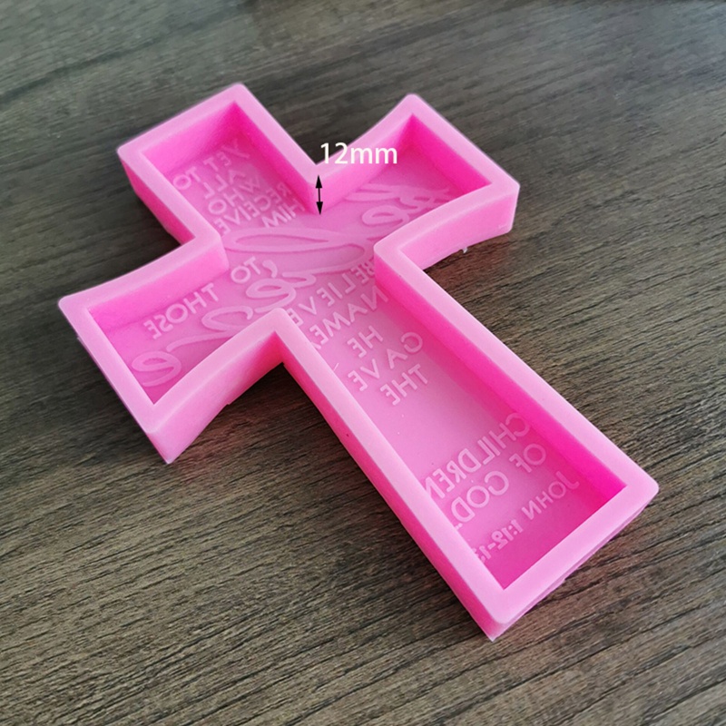Khuôn Làm Mặt Vòng cổ Bằng Nhựa Resin Hình Chữ Thập