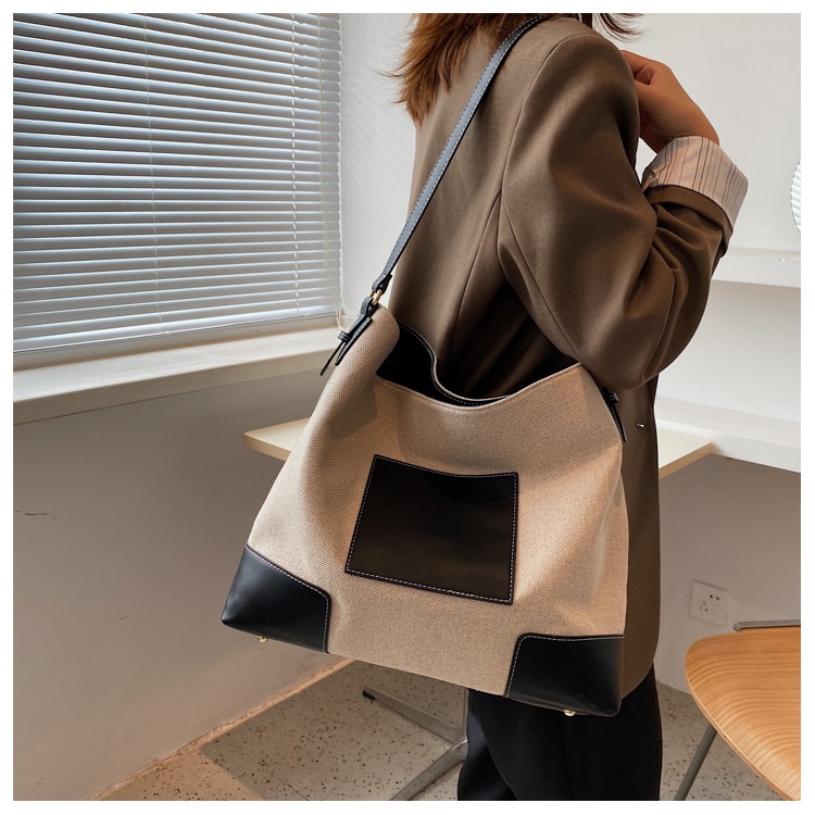 IELGY Túi Đeo Vai Cỡ Lớn Phong Cách Cổ Điển Thời Trang Cho Nữ