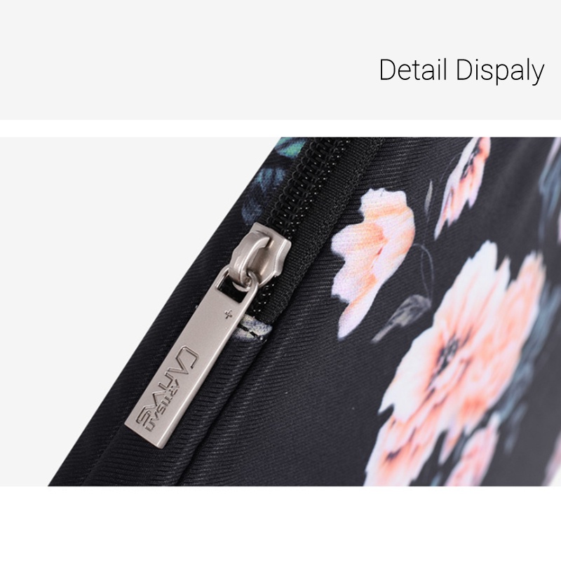 Túi Đựng Laptop 11-15 inches Bằng Da PU Chống Sốc Chống Trầy Họa Tiết Hoa
