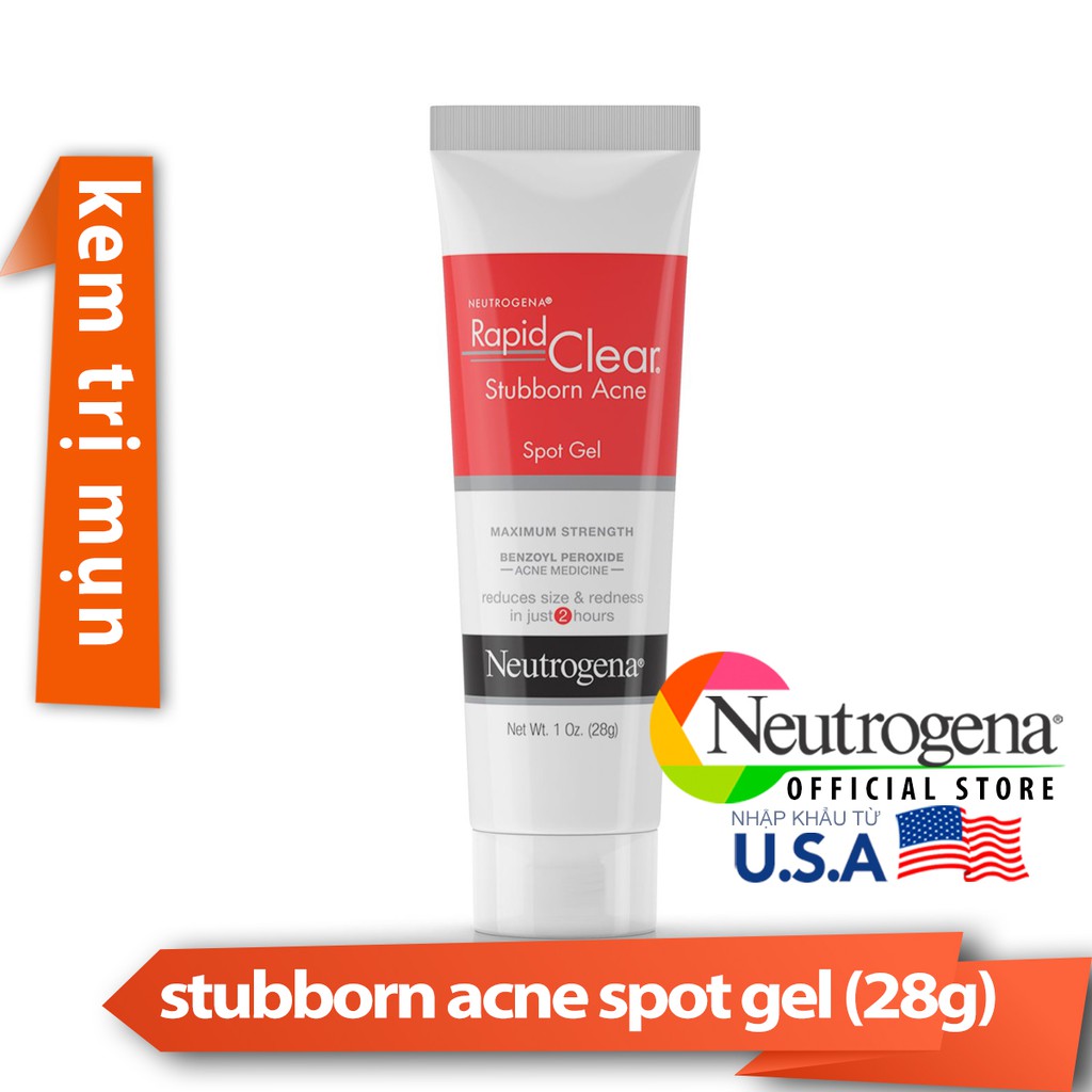 Kem Ngừa Mụn Neutrogena Rapid Clear Stubborn Acne Spot Gel ( 28g)