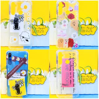 Ốp lưng Realme 5 5i 5s 6i trong suốt in hình hoa cúc silicon dẻo