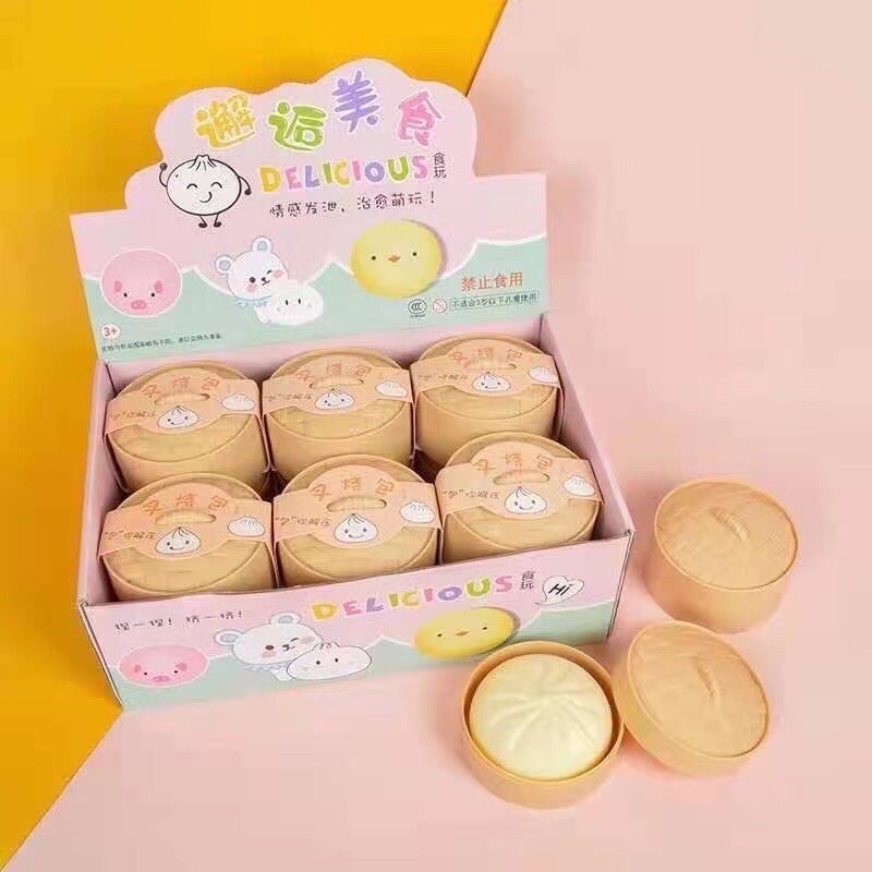 ĐỒ CHƠI BÁNH BAO SQUISHY GIÚP GIẢM STRESS CỰC ĐÃ/ BÁNH BAO BÓP BÓP