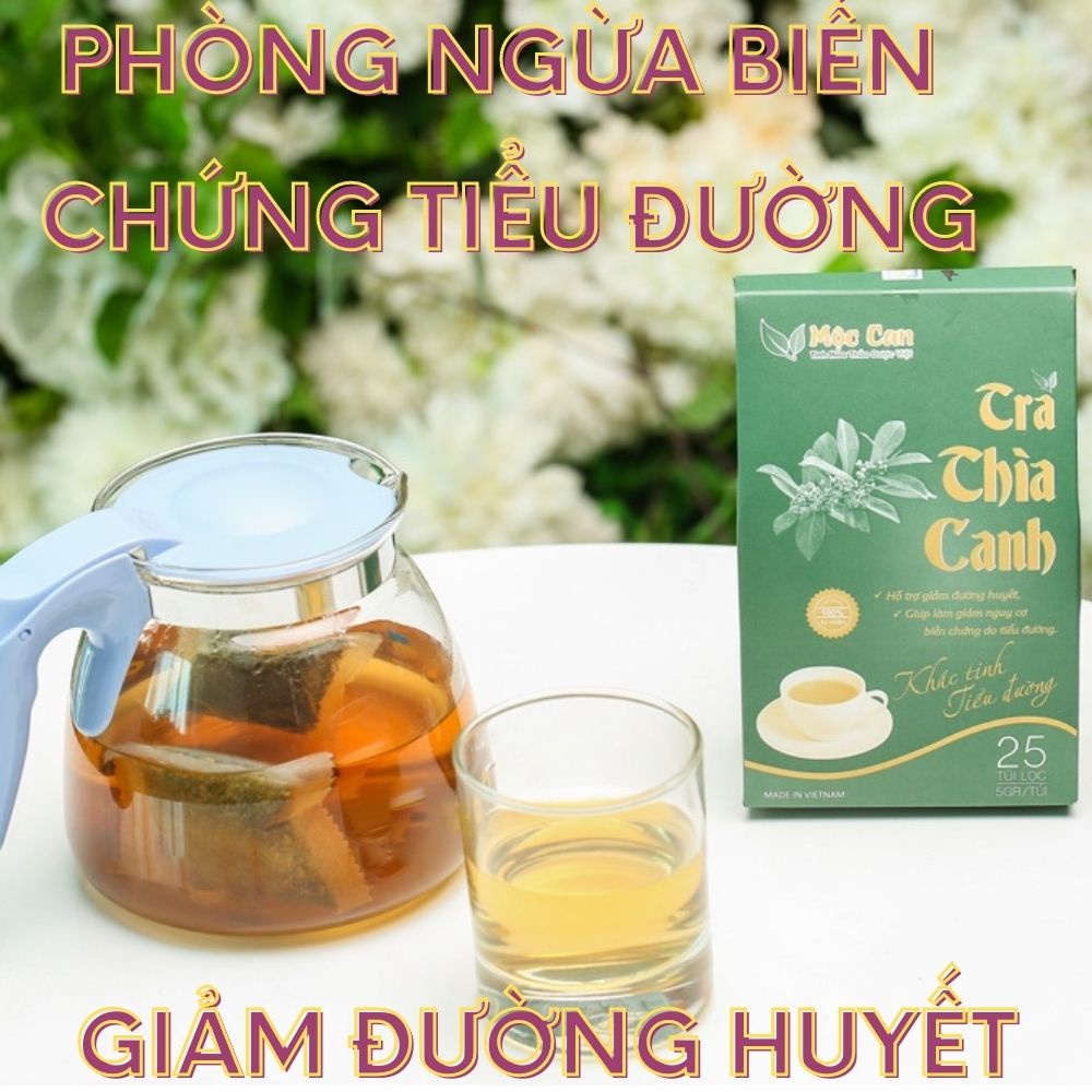 Trà Dây Thìa Canh Mộc Can hạ đường huyết, ngưng biến chứng tiểu đường, hỗ trợ ổn định đường huyết hộp 25 túi lọc