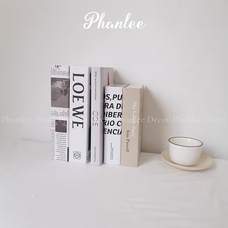 Sách mô hình trang trí decor Phanlee