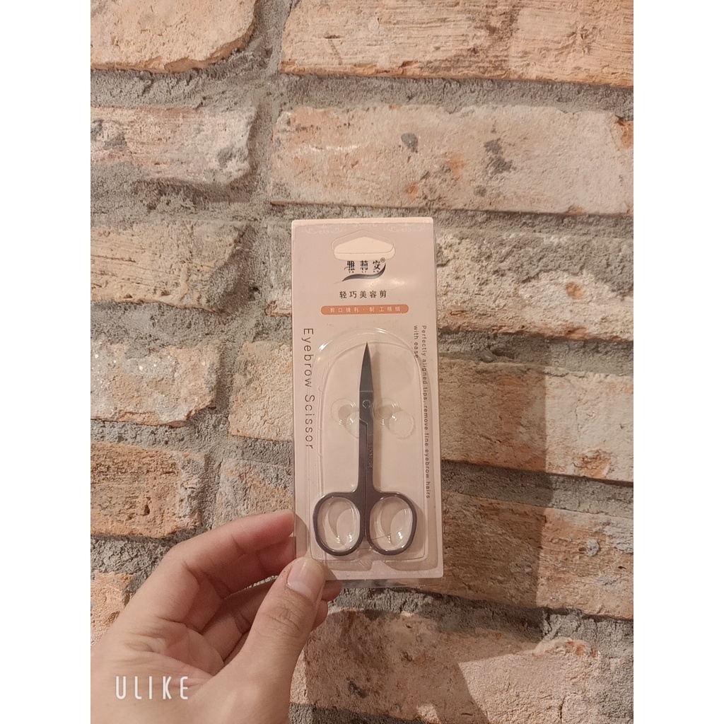 {Đầu Nhọn} Kéo Cắt Tỉa Lông Mày, Mũi, Mi, Râu, Tóc Con Thép Không Gỉ Bỏ Túi Tiện Lợi