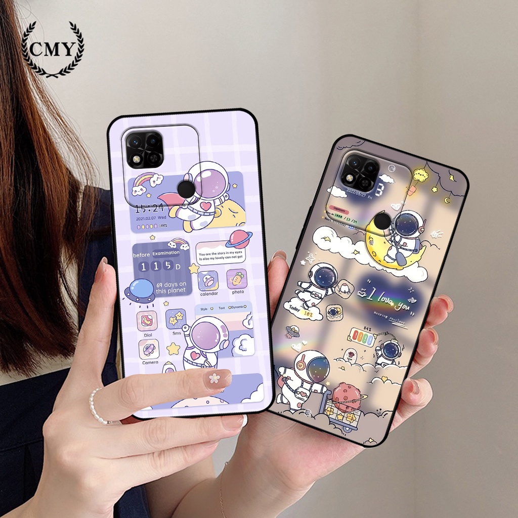 Ốp lưng Redmi 10C - Redmi 10A hình gấu, vũ trụ ngân hà chibi. ốp chống sốc bền đẹp