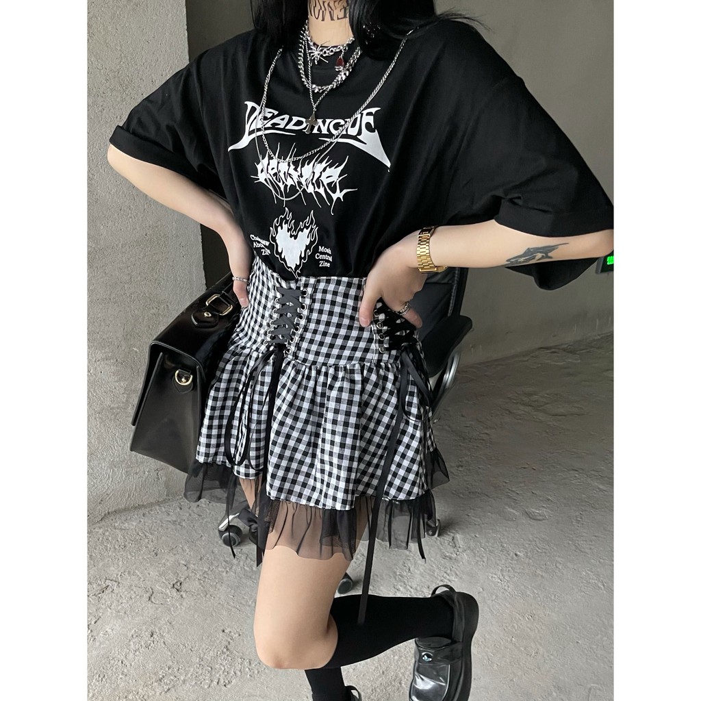 Chân váy tulle phối dây thắt quyến rũ thời trang cho nữ