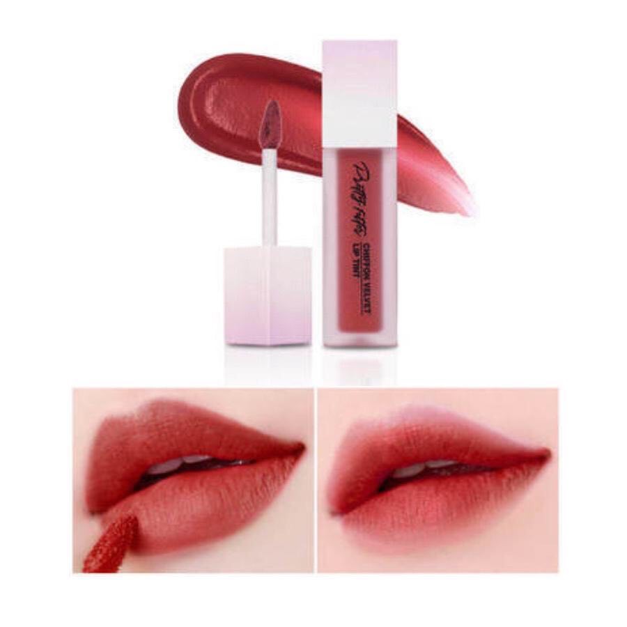 Son Kem Lì Lâu Trôi Pretty fitter Chiffon Velvet lip Tint #9