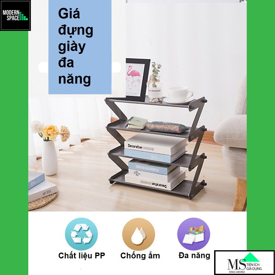 Giá để giày bằng Thép không gỉ - Giá để giày Lắp ráp Kiểu chữ Z GD-079