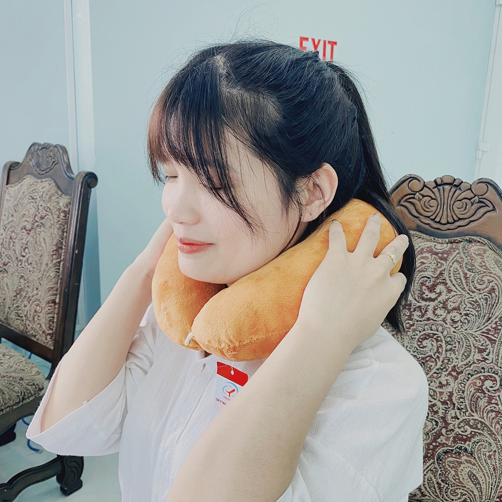 Gối Kê Cổ Chữ U Cao Cấp Thiện Phú 33x27, Gối Tựa Đầu Dễ Thương Cho Giất Ngủ Của Bạn