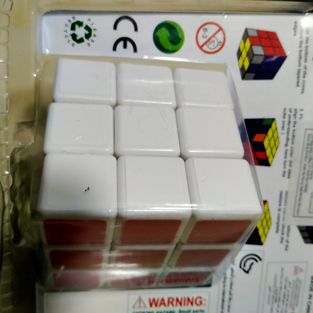 [SỈ = LẺ] Rubik  3x3 Magic Cube  viền trắng ❤️ Rubic 3 Tầng 6 mặt nhựa đẹp, cứng chắc ❤️ Xếp hình rubik 3x3