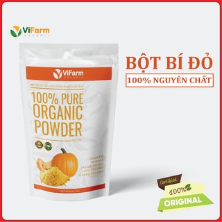 Bột bí đỏ nguyên chất 100% vifarm 50gram