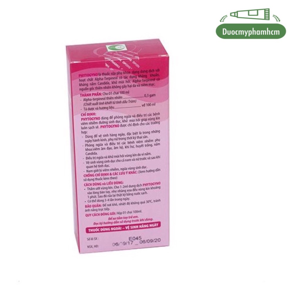 Dung dịch vệ sinh phụ nữ Phytogyno (100ml)