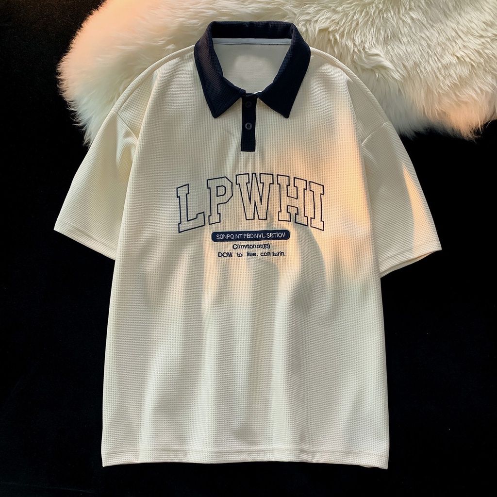 Áo Thun Polo Nam Nữ  Form Rộng PLWHI Vải Dày Mịn Thoáng Mát Thiết Kế Thời Trang Kiểu Dáng Năng Động