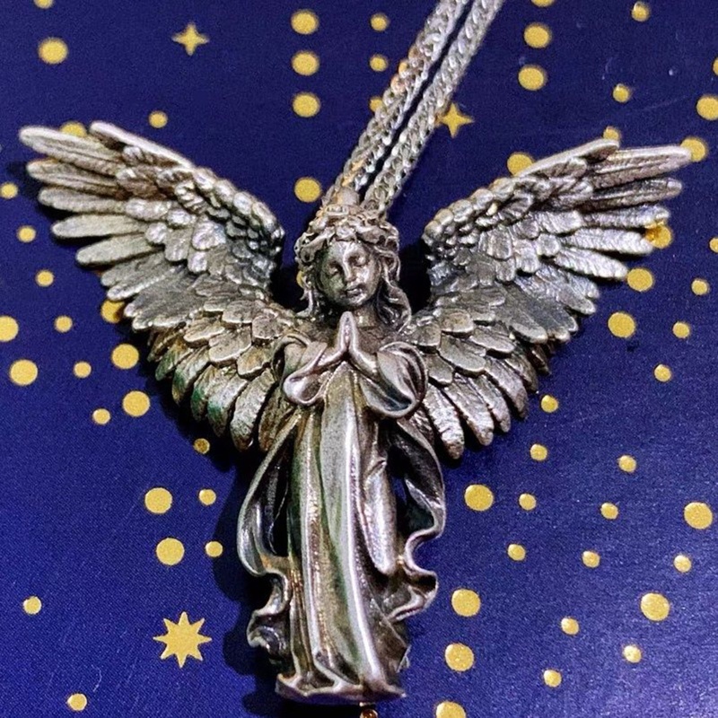 Vòng cổ Mặt Hình Thiên Thần Vệ Binh Có Dây Xích Thời Trang