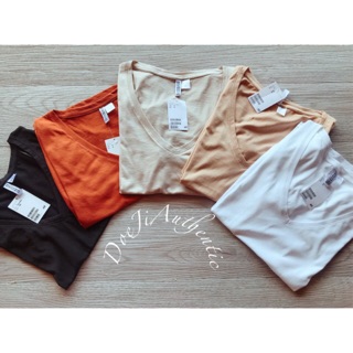 CHÍNH HÃNG ÁO THUN TRƠN DÁNG RỘNG NỮ H&M