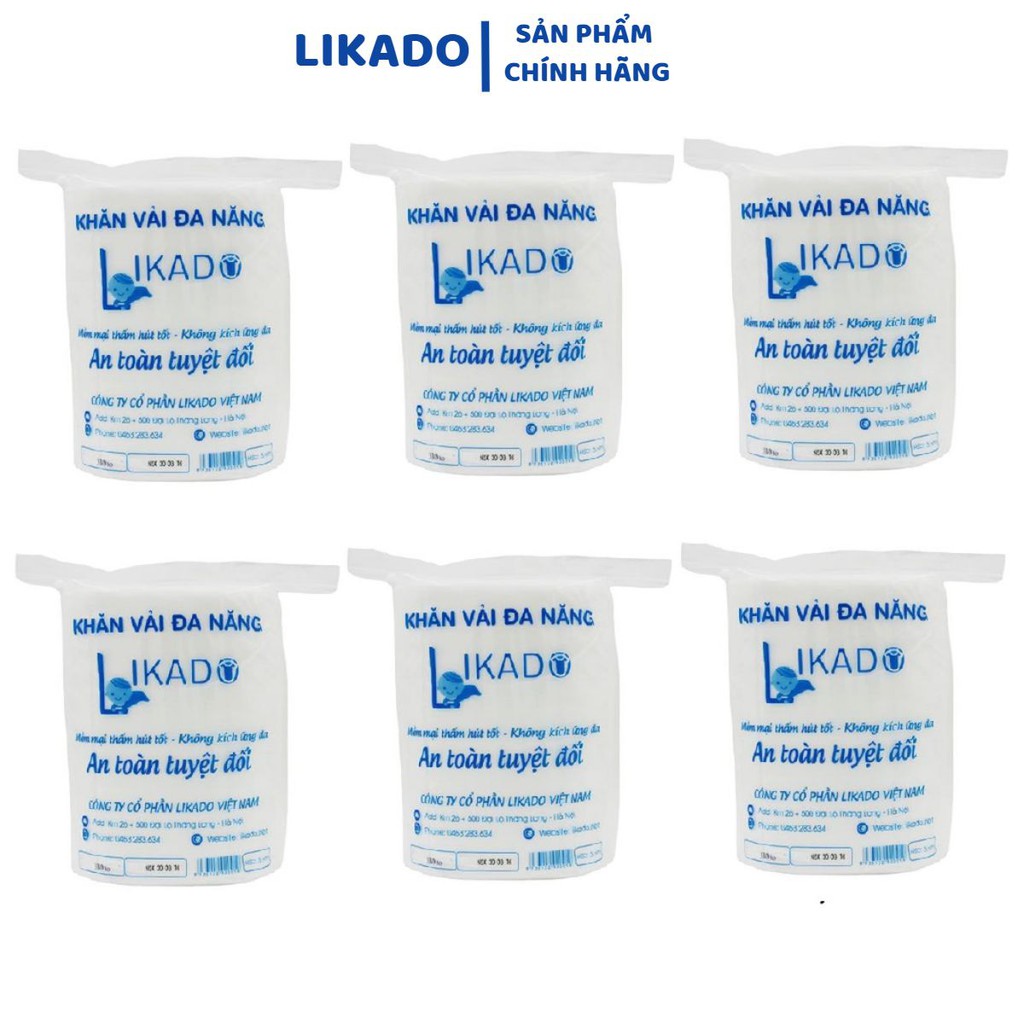 [LIKADO] Khăn giấy khô đa năng Likado dạng cuộn 500gr kích thước 18x20 330 tờ (MUA 5 TẶNG 1)