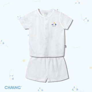 Bộ cộc tay bé trai bé gái Chaang cài cúc giữa – Chất cotton mềm mịn, thoáng mát
