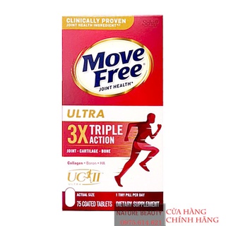 [ 75 viên ] Viên Uống Bổ Khớp Move Free Ultra Triple Action with Type II Collagen Boron & HA 75 viên