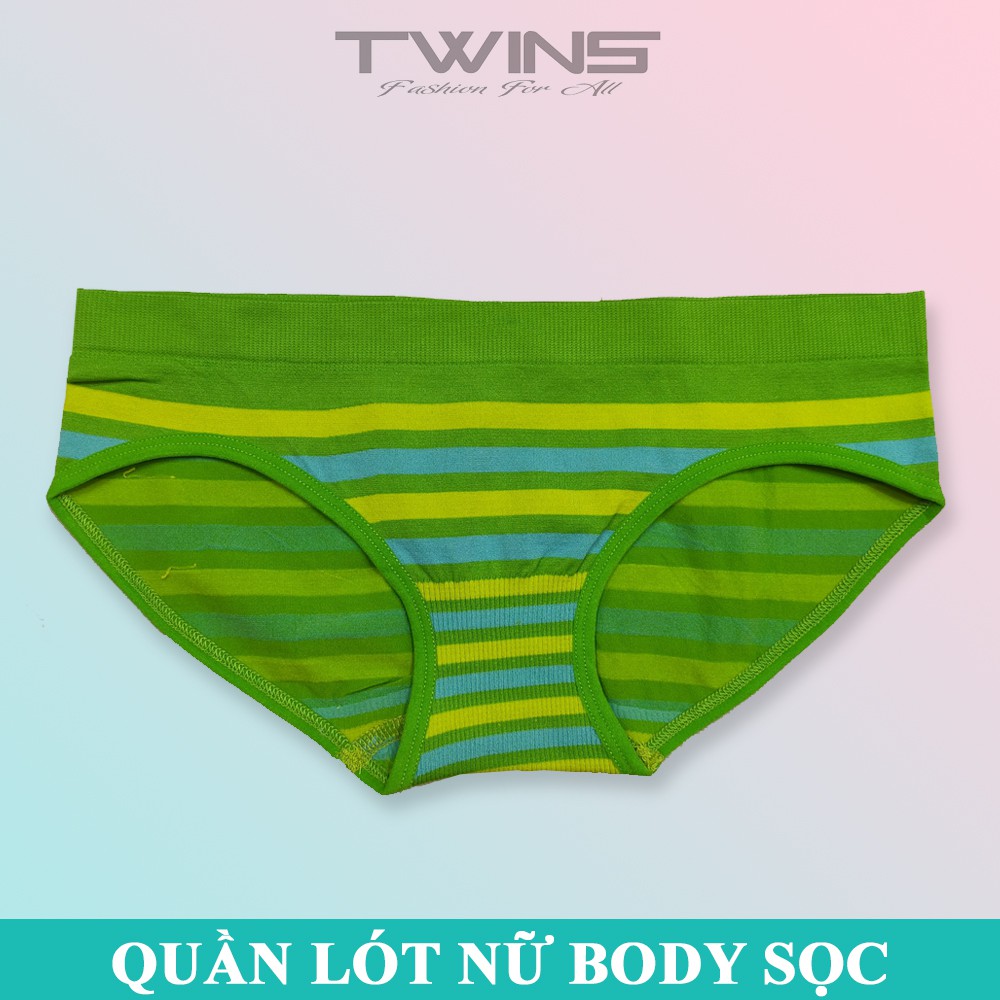 Quần lót nữ dệt kim cao cấp cạp thấp họa tiết sọc ngang phom mini ôm mông co giãn mềm mịn thoáng mát size dưới 60kg
