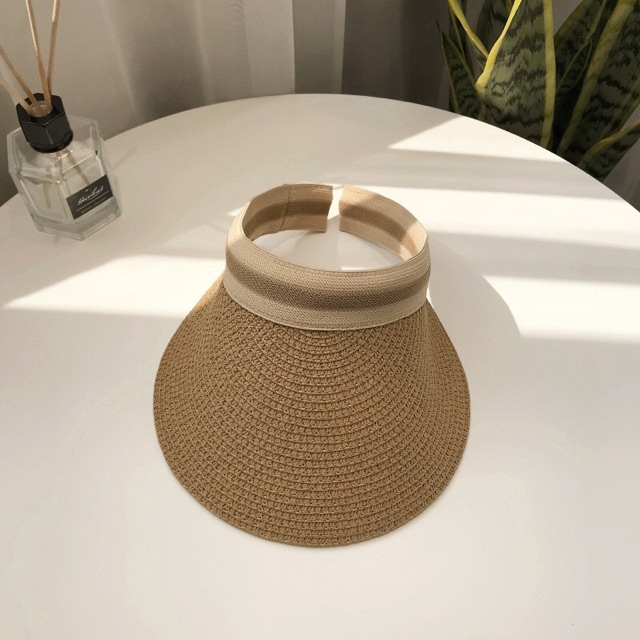 Mũ cói che nắng nón cói xinh - Khăn turban