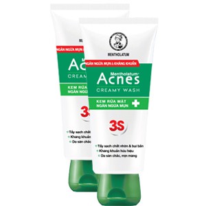 Acnes Creamy Wash – Kem rửa mặt ngăn ngừa mụn 50g, 100g