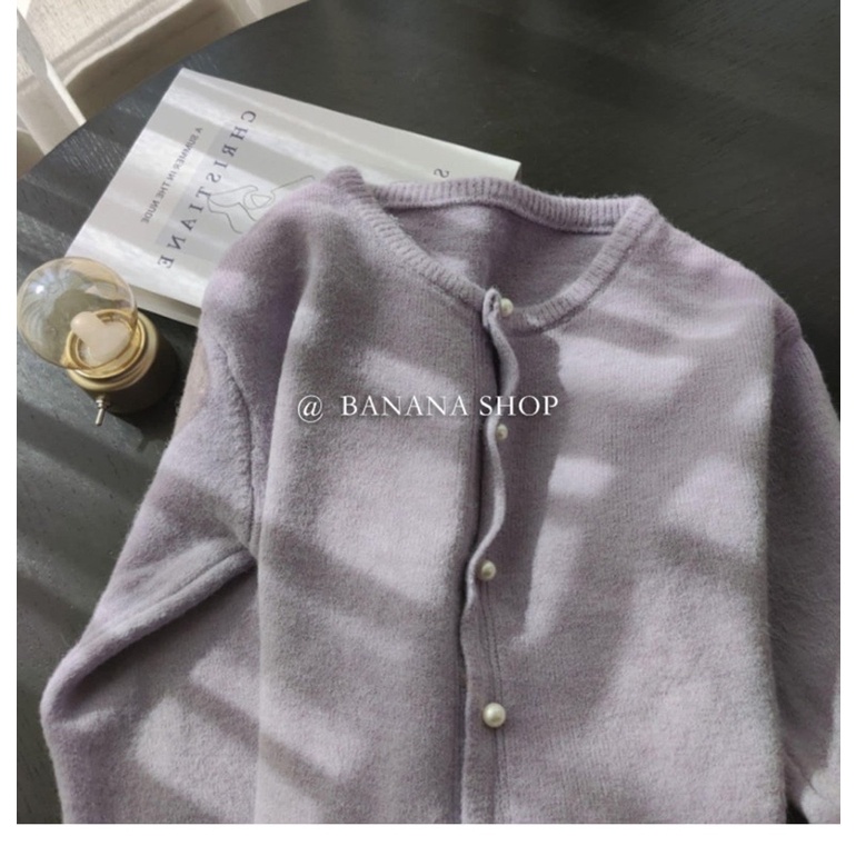 ÁO CARDIGAN TRƠN MÀU PASTEL NHẸ NHÀNG HÀN QUỐC ẢNH THẬT Ở CUỐI 019